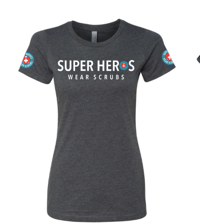 Super Heros Wear Scrubs (gray)